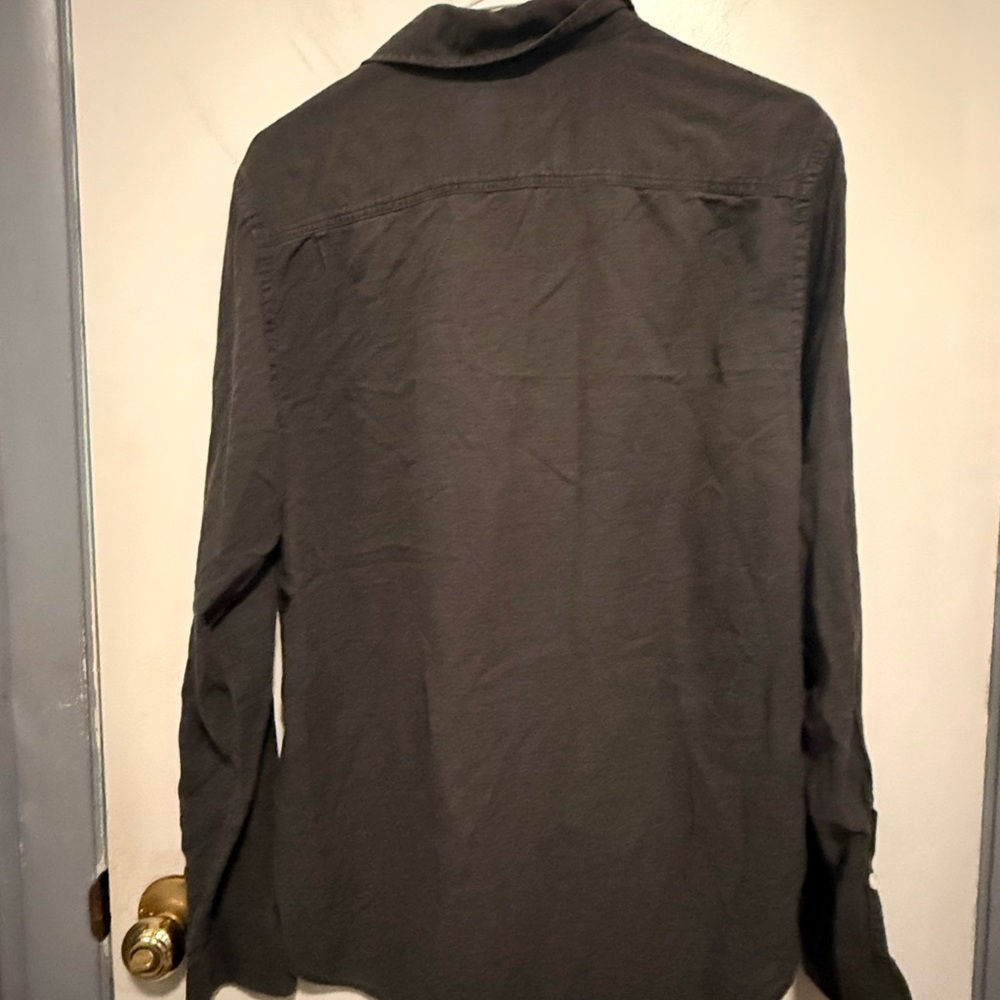 Faherty Men's Long-Sleeve Button-Down Shirt - Charcoal - Picture 2 of 5